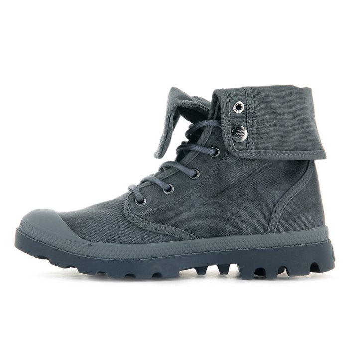 Bottes Palladium Pampa Baggy WAX Femme Grise Foncé | FR AGL594S